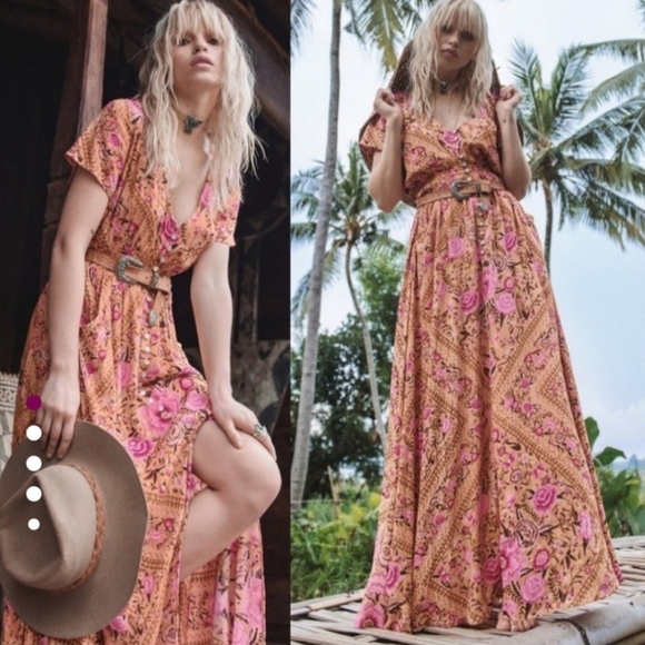*reserved Do Not Buy* Spell Babushka Gown In Amber - Picture 1 of 11